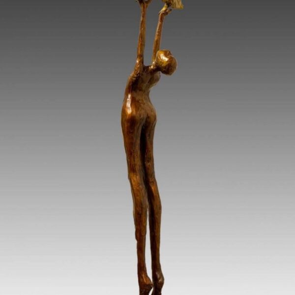 Peace by Lorri Acott — Bronze sculpture with polychromatic enamel or patina accents — JG Art Gallery