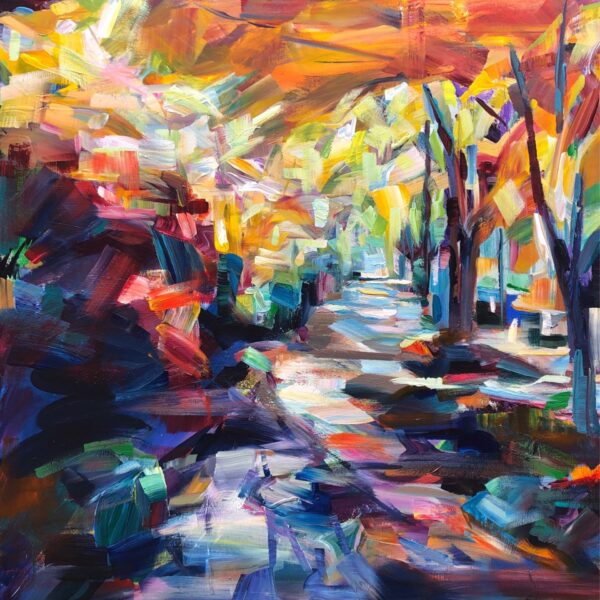 Kaleidoscopic Canopy by Brooke Borcherding — Oil on Canvas — JG Art Gallery