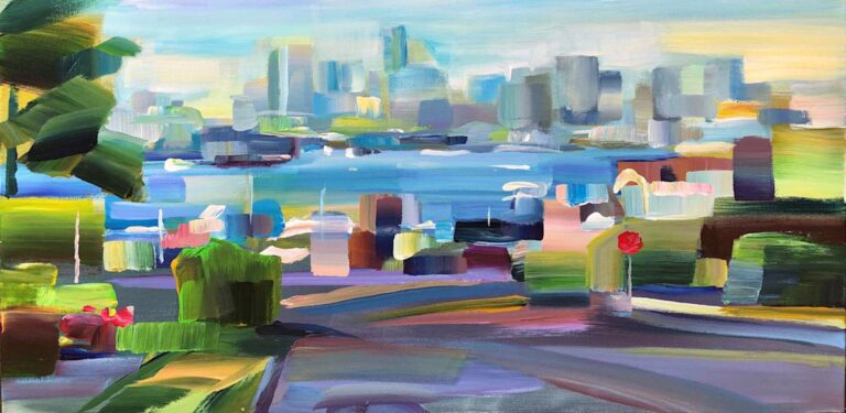 Lake Union Morning 3 (Plein Air) by Brooke Borcherding