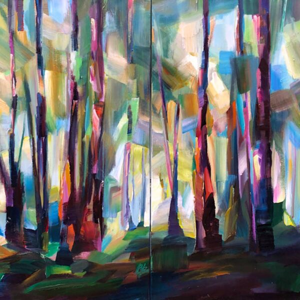 Standing With The Trees by Brooke Borcherding — Oil on Canvas — JG Art Gallery