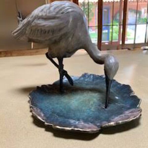 Little Egret by Barbara Duzan — Bronze Sculpture — JG Art Gallery