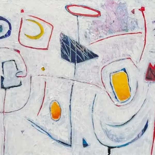 Words On A Line by Peter Juvonen — Acrylic on Canvas — JG Art Gallery