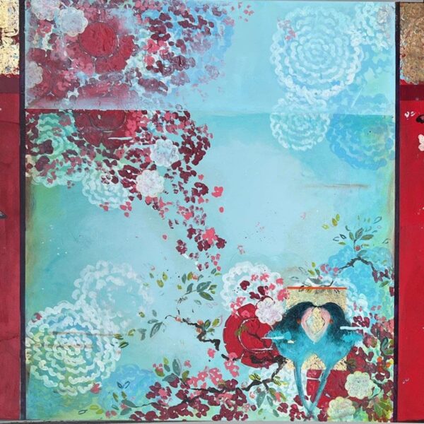 Afternoon In The Garden by Kathe Fraga — Mixed Media on Canvas — JG Art Gallery