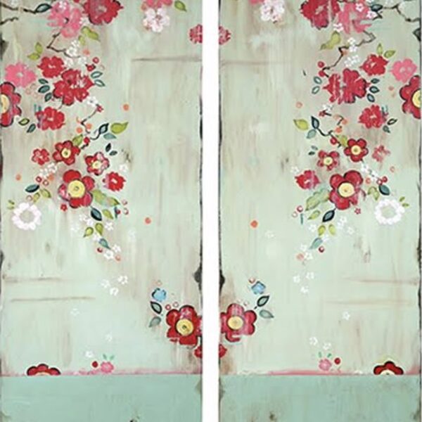 Heartfelt I & II by Kathe Fraga — Acrylic on Wood Panel — JG Art Gallery