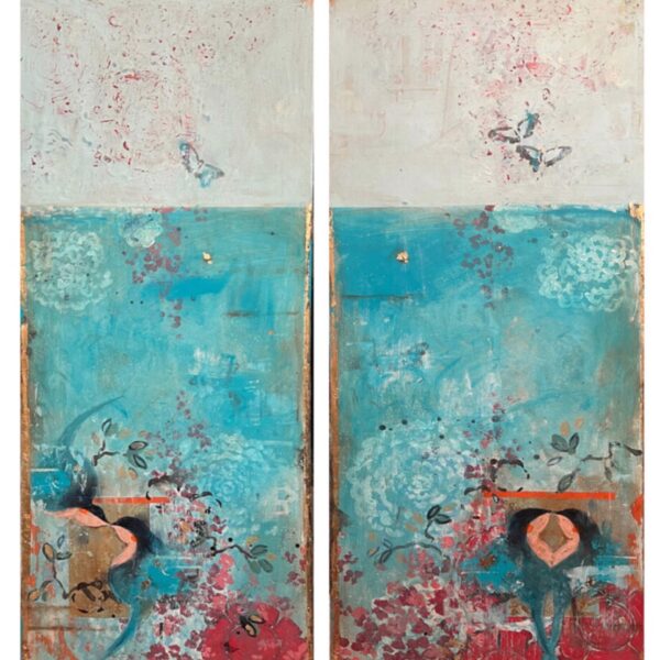 In The Moment | & || by Kathe Fraga — Mixed Media on Panel — JG Art Gallery
