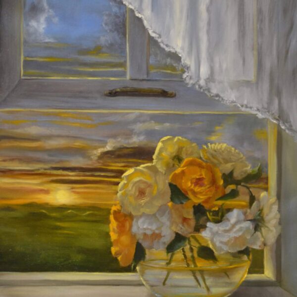 Through The Window by Raenell Doyle — Oil on Canvas — JG Art Gallery