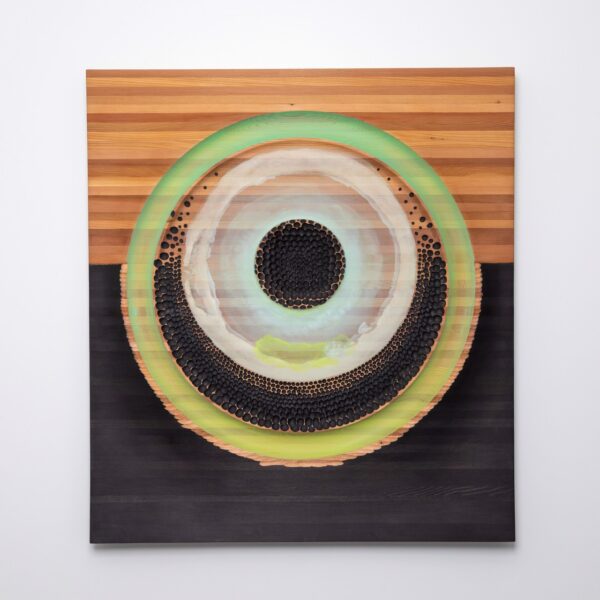 Cancellation Myth Center 3 by Andy McConnell — Mixed Media on Wood Panel — JG Art Gallery
