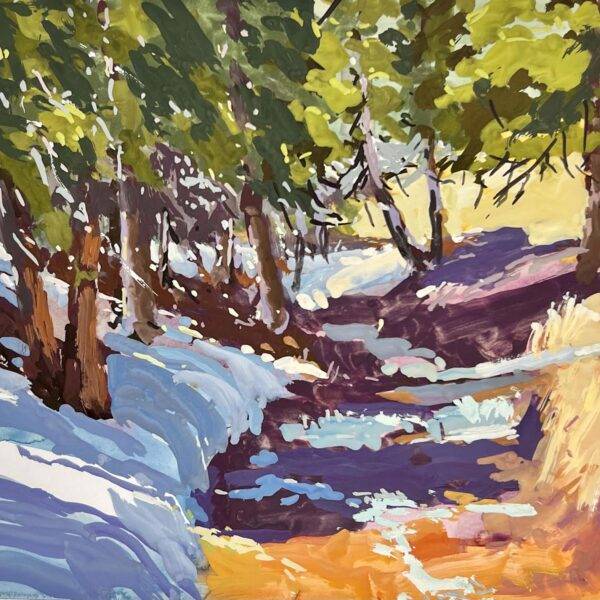 Spring Snow Melt 7x8.5 — JG Art Gallery