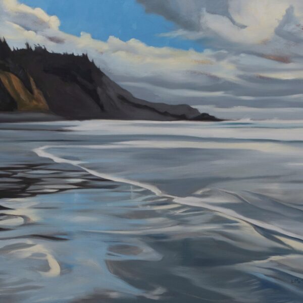 Silver Point In The Wind, 2024 by Lisa McShane — Oil on Canvas — JG Art Gallery