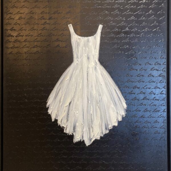 Little White Dress (Love) by Marketa Sivek — Acrylic on Canvas — JG Art Gallery