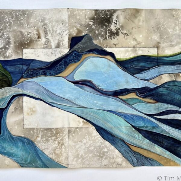 The Way It Flows by Tim McMeans — Mixed Media on Tile — JG Art Gallery