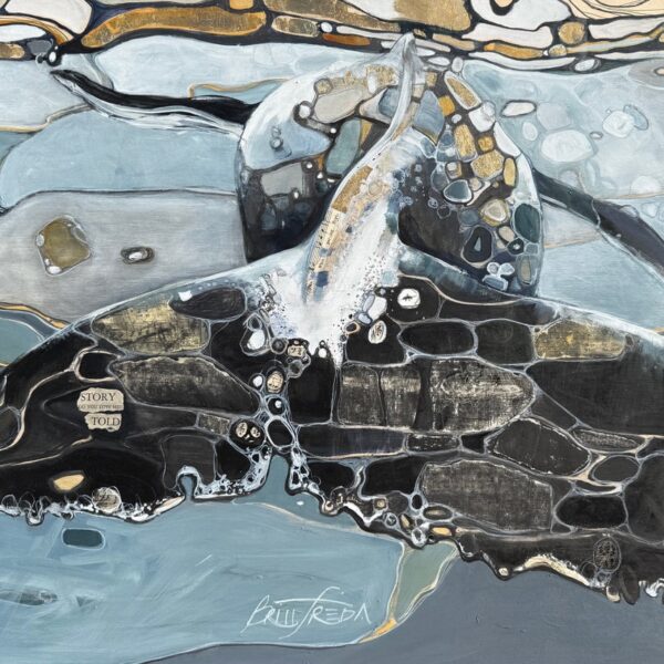 Story Told In Songs And Scars by Britt Freda — Mixed Media on Canvas — JG Art Gallery