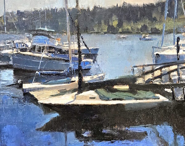 Day Sailer by Robin Weiss — Oil on Canvas — JG Art Gallery