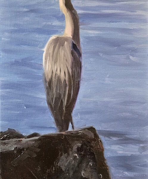 Great Blue by Robin Weiss — Oil on Canvas — JG Art Gallery